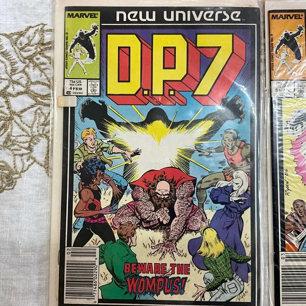 Marvel New Universe DP7 Comic‎ Book Lot Issues 4 5 6 7 8 9 Copper Age 1986-87